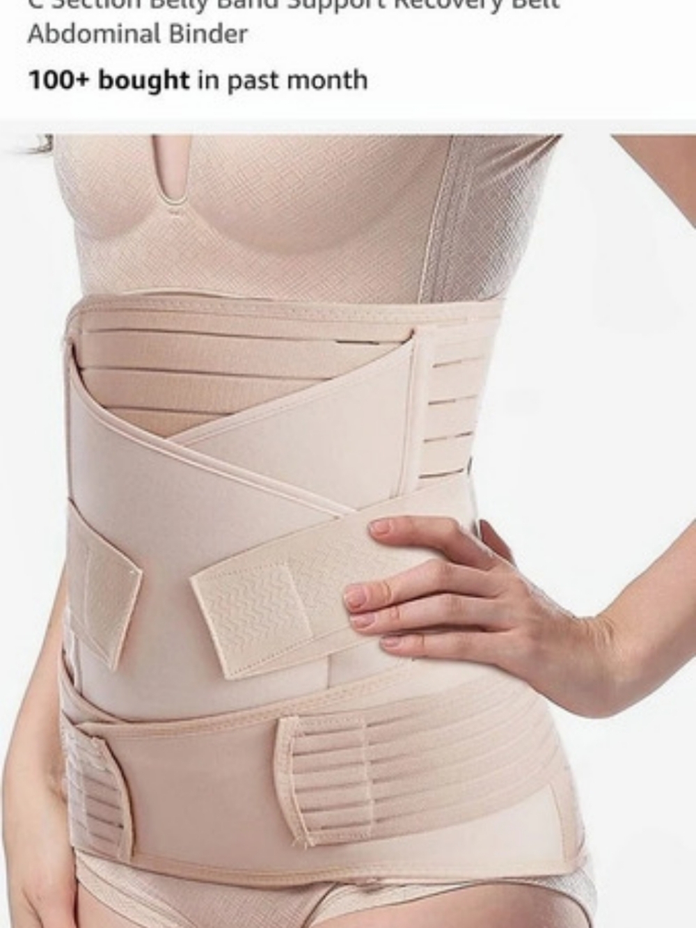 Postpartum Belly Band 3-Piece Postpartum Girdle C-Section Belly Band Support